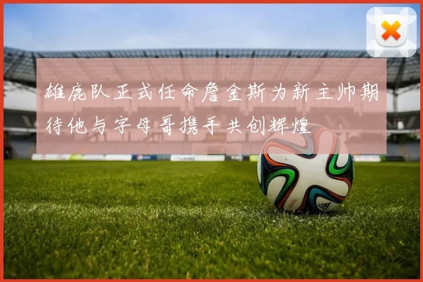 雄鹿队正式任命詹金斯为新主帅期待他与字母哥携手共创辉煌